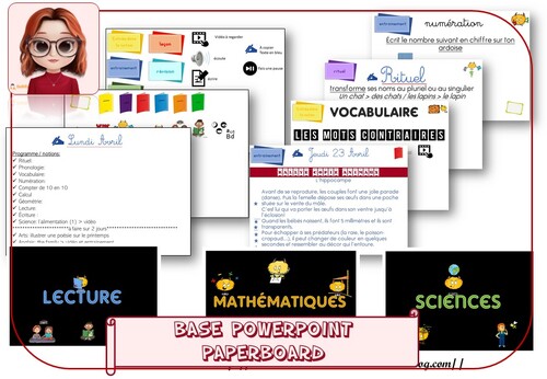 base Powerpoint pour paperboard