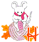 Alphabet souris tricote - automne-