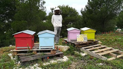 2018-06-13 Transhumance et installation des 4 ruches à La Savine