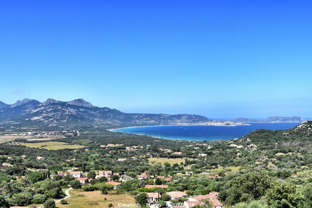 Vue depuis Lumio sur le golfe de Calvi - Corse