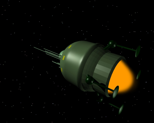 Un vaisseau spatial à partir d'une sphère