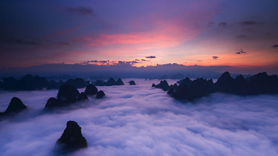 Photos du Jour Montagnes de Huangshan dans la province d'Anhui, Chine