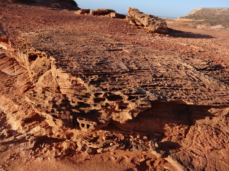 Le parc national de Kalbarri, les falaises