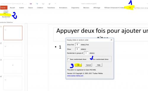 20 décembre : quelques tours de magie avec Power point