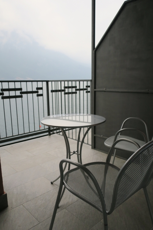 Notre chambre à l'hôtel Capo Reamol à Limone sul Garda