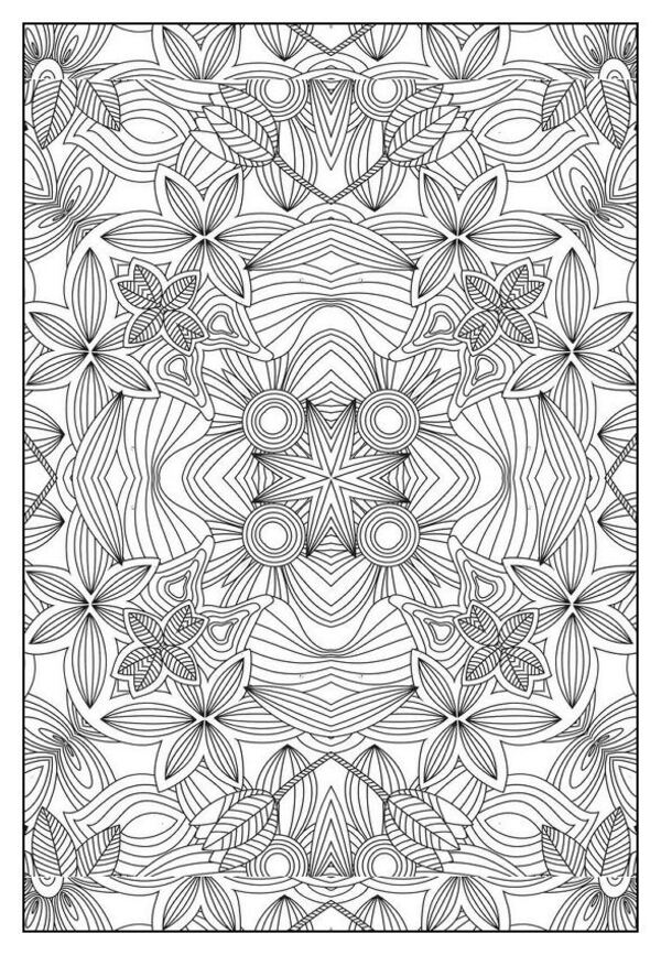 Mandalas à colorier ( rectangles)