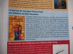 Le journal de ma sœur - éditions du Seuil Anne Poiré