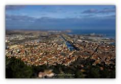 Sète - effet tilt shift