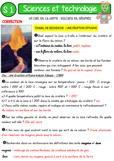 VOLCANS ET SEISMES