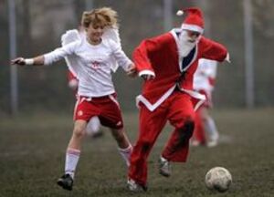 season soccer santa claus christmas 