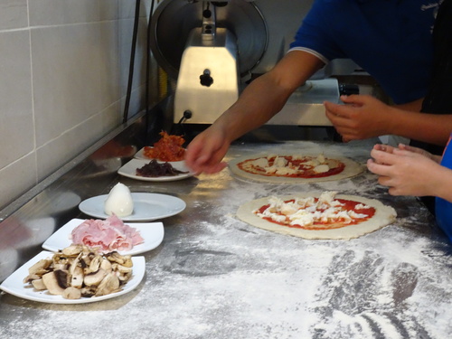 Atelier pizza à Taormine