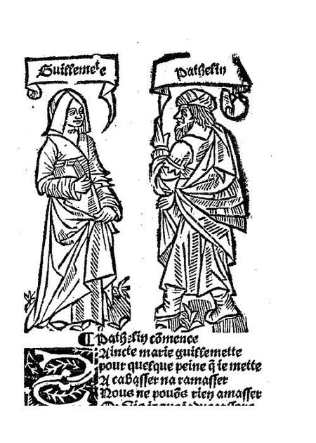 La Farce de Maître Pathelin (vers 1460), gravures et texte PDF
