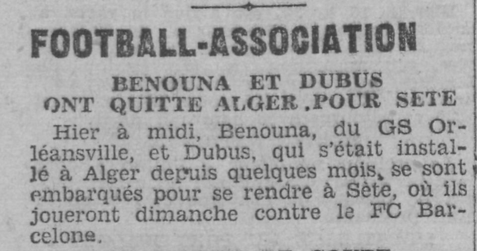 29 Avril Benouna s'envole pour Séte afain de matcher le FC Barcelone