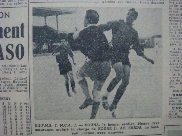Début mars 1952 Tournoi du MCA