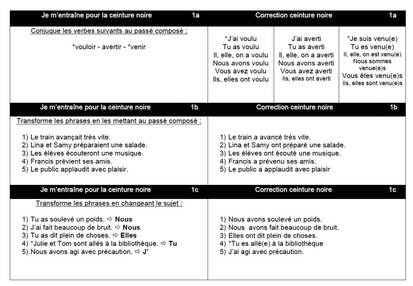 Ceintures conjugaison CE2 CM1 version 2017 : sur un même support pour les 2 niveaux