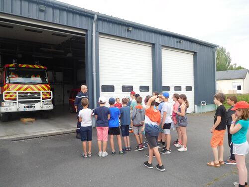 Visite chez les pompiers