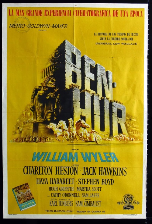 BEN HUR - CHARLTON HESTON BOX OFFICE 1960  2ème PARTIE