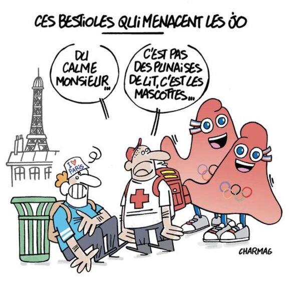 Les "Phryges" les drôles de mascottes des Jeux Olympiques 2024..