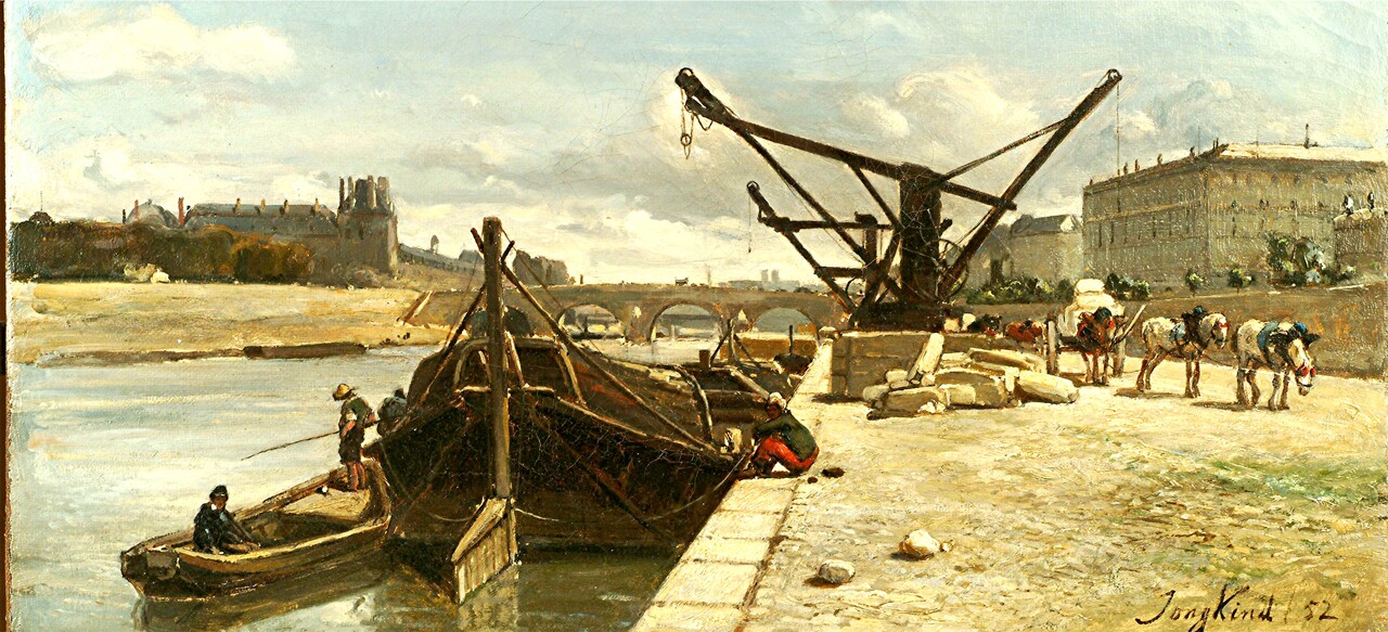 Jongkind /1/    1850 :Sur les quais de Paris