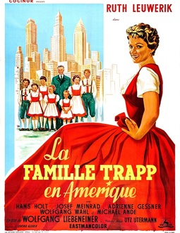 LA FAMILLE TRAPP EN AMERIQUE BOX OFFICE FRANCE 1959 AFFICHE DE GUY GERARD NOEL
