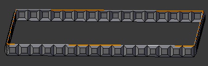 Sélectionner l'arête du haut