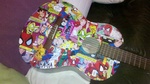 CUSTOMISATION de GUITARE avec COLLE DE RELIURE