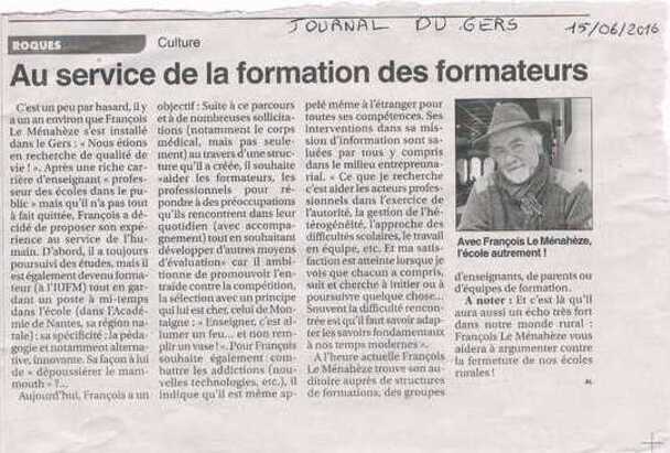 Informons-nous! Formons-nous autrement