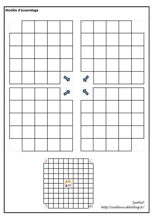 Jeu d'orientation sur quadrillage