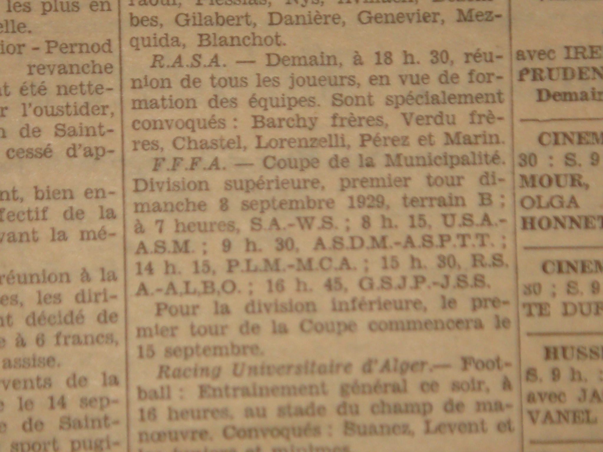 8.9.1929 coupe de la Municipalité CAPLM-MCA