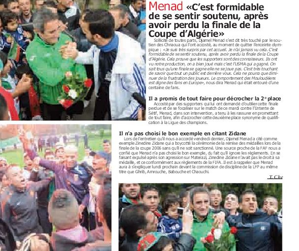 La reprise après la finale raté