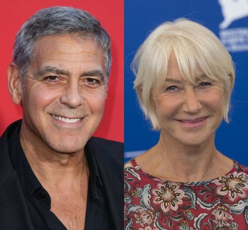 "Il est si fier de ses jumeaux qu'il déballe les photos à tout le monde" : Helen Mirren se moque de George Clooney