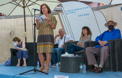 Avec mes livres au Festival de poésie Voix Vives - Sète 2021