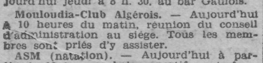 9.5.1929 Conseil d'Administration
