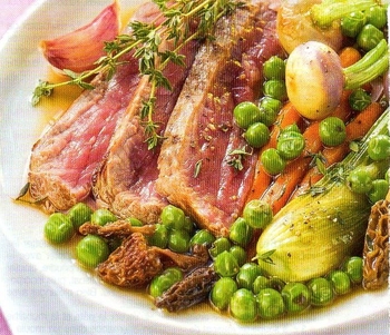 les legumes primeur - photo filet de boeuf printanier