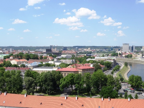 Vues de Vilnius depuis la Citadelle (photo)