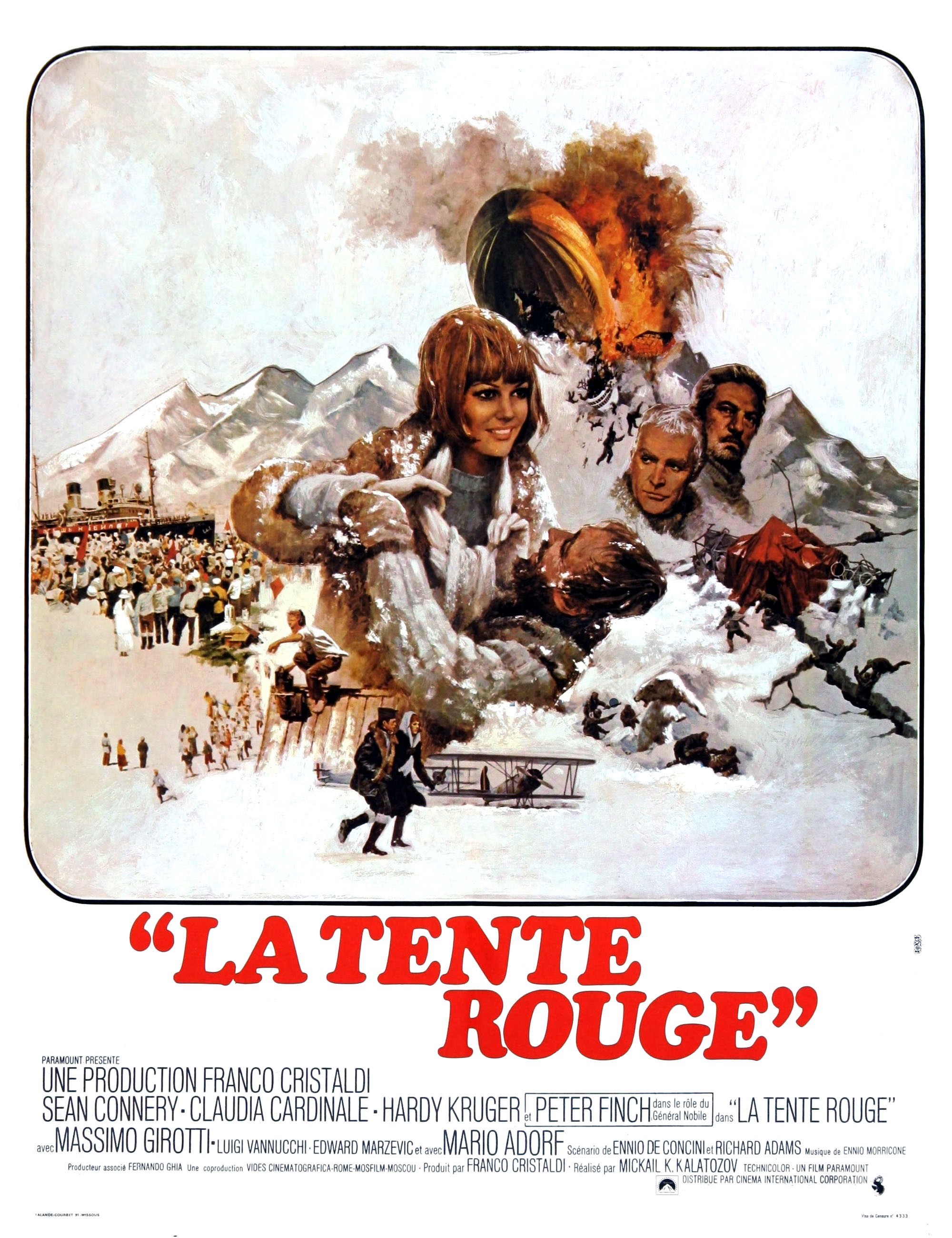 LA TENTE ROUGE ( THE RED TENT)- SEAN CONNERY BOX OFFICE 1971 - BOX OFFICE  STORY