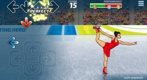 Gameplay du jeu mobile Winter Sports - Skating Hero