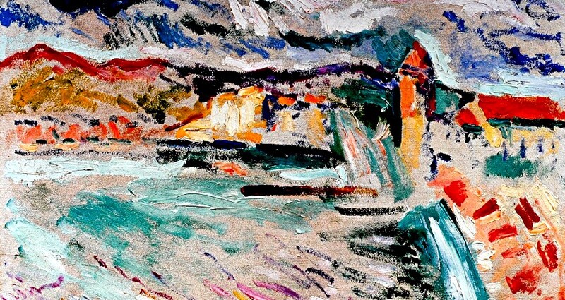 Matisse / 10/   1905- Collioure : les arbres , la jetée , les toits !