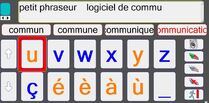 Petit Phraseur : Logiciel de communication alphabétique avec lettres agrandies,  et aide vocale