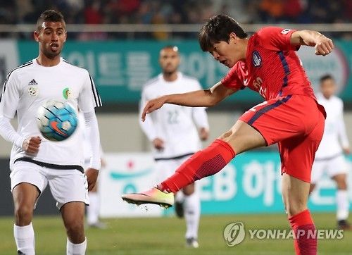 Vendredi 25.3.2016 à Seoul Amical U23 Corée du Sud-EN 2-0