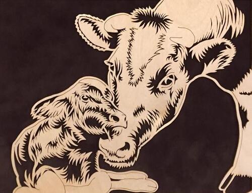 04 - Des vaches, dessin et peinture contemporains