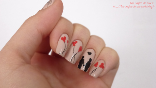 Nail Art St-Valentin 2014