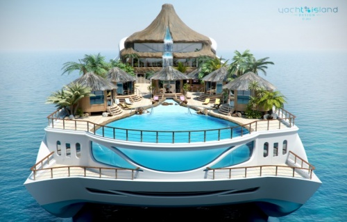 Yacht île tropicale