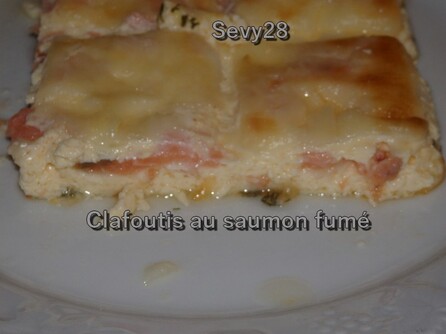 Clafoutis au saumon fumé et aneth (thermomix)