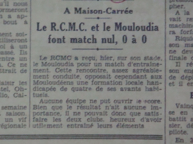 27.8.1939 amical rcmc-mca 0-0