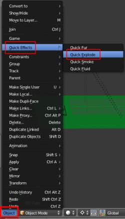 Appliquer un contexte d'explosion sur un objet