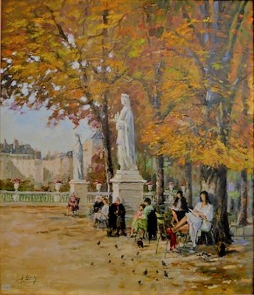  Le Jardin du Luxembourg à l'automne, Charles Pavan