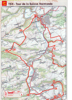 Tour de la Suisse Normande 6étape Clécy à Yhury-Harcourt le 25 mars