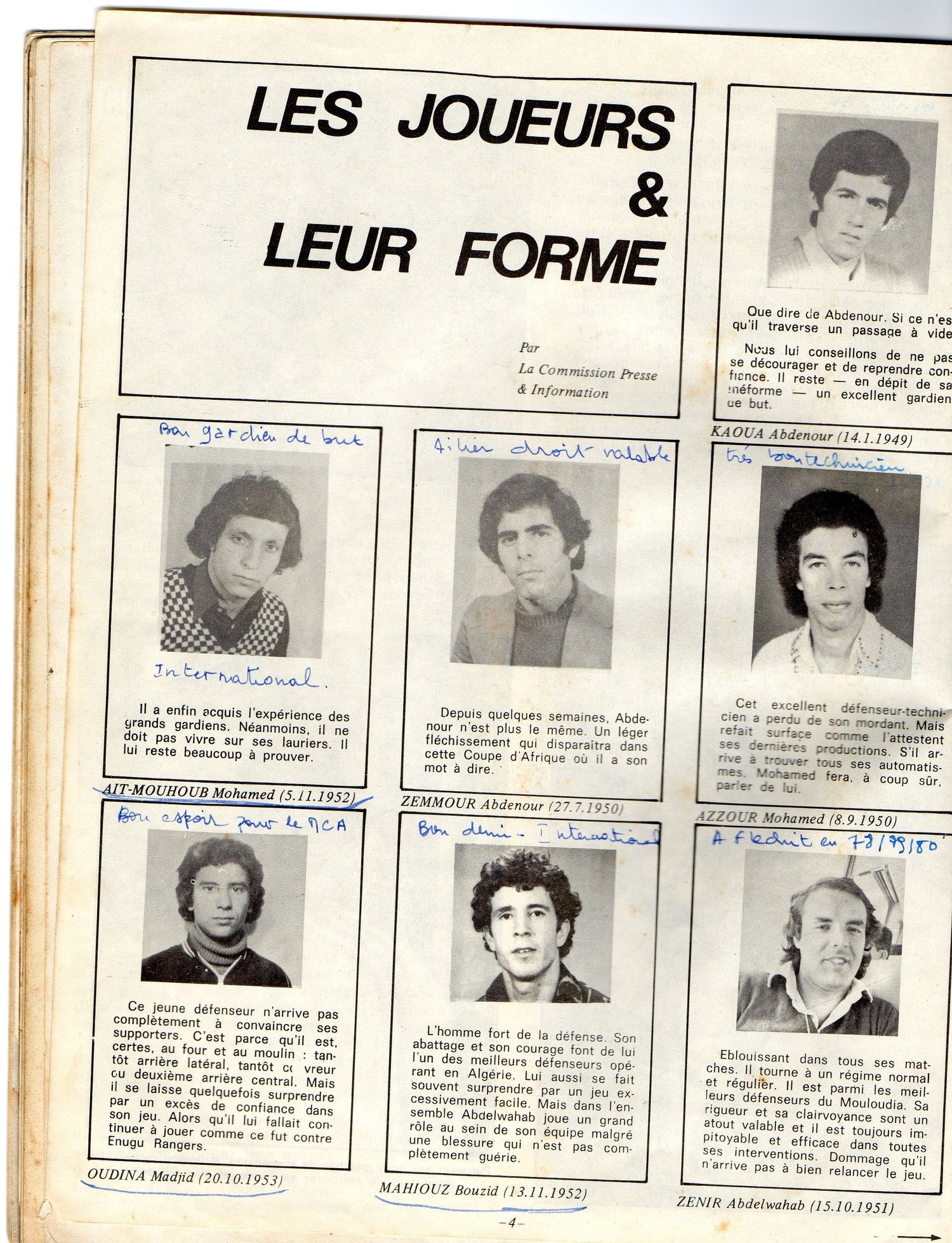 N°  6 - Février et Mars 1977