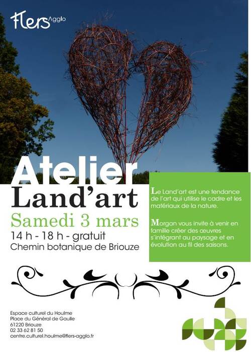 Atelier "LAND'ART" dans le chemin botanique de "La Marrière"